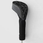 黒い小枝 ゴルフヘッドカバー (アングル)