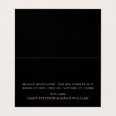 黒い屋上、住所カードの変更 名刺 (内部フラット)