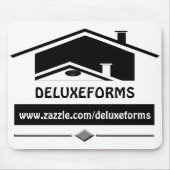 黒い屋根 マウスパッド (正面)