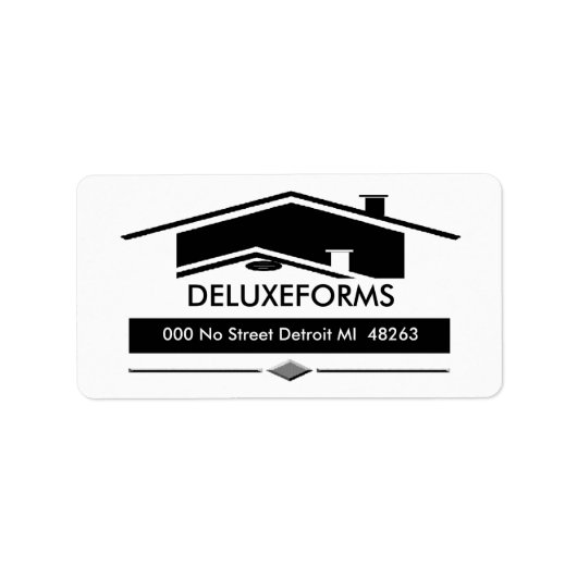 黒い屋根 ラベル (正面)