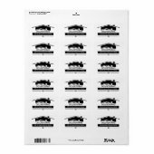 黒い屋根 ラベル (フルシート)