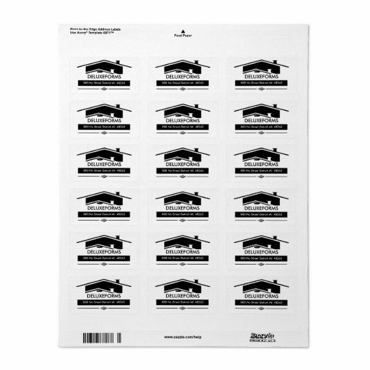 黒い屋根 ラベル (フルシート)