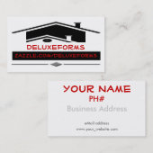 黒い屋根 名刺 (正面/裏面)