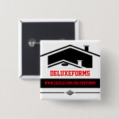 黒い屋根 缶バッジ (正面&裏面)