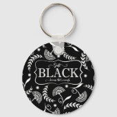 黒い履歴のリバーシブルキーチェーン キーホルダー (正面)