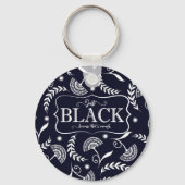 黒い履歴のリバーシブルキーチェーン キーホルダー (裏面)