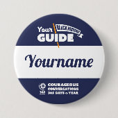 黒い履歴ツアーガイド名ボタン 缶バッジ (正面)