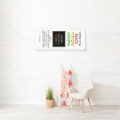 黒い履歴月のイベント写真テンプレート垂直 横断幕 (インサイチュ)