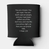 黒い履歴月のカスタマイズ可能な写真聖なる書物、 経典 缶クーラー (裏面)