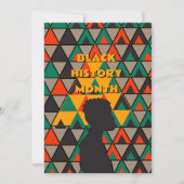 黒い履歴月のグリーティングカード サンキューカード (正面)