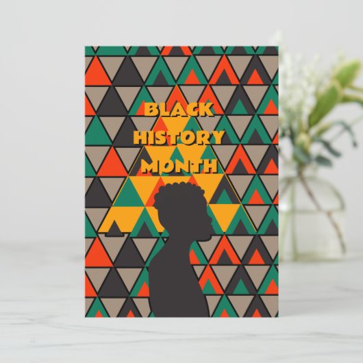 黒い履歴月のグリーティングカード サンキューカード (スタンド正面)