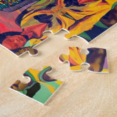 黒い履歴月のコラージュ ジグソーパズル (側面)