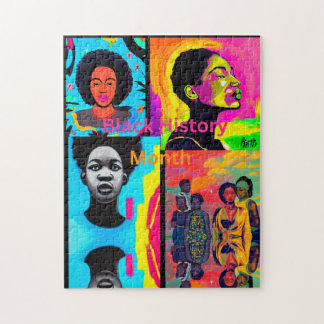 黒い履歴月のコラージュ ジグソーパズル