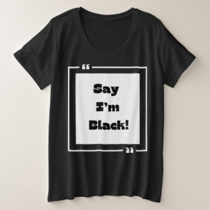 黒い履歴月のコレクション プラスサイズTシャツ