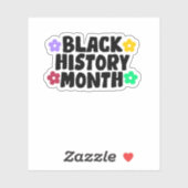 黒い履歴月のステッカー シール (シート)