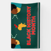 黒い履歴月のバナー – 修復 横断幕 (縦)