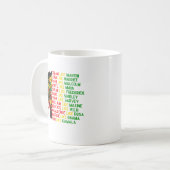 黒い履歴月のマグカップ コーヒーマグカップ (正面左)