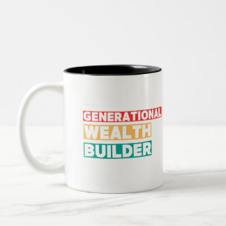 黒い履歴月のマグカップ ツートーンマグカップ