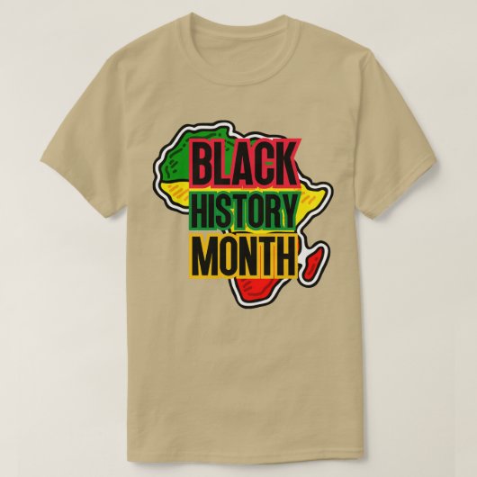黒い履歴月のマップ Tシャツ (デザイン正面)