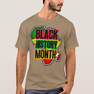 黒い履歴月のマップ Tシャツ