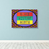 黒い履歴月の引き伸ばしキャンバス印刷 キャンバスプリント (インサイチュ (ウッドフロア))