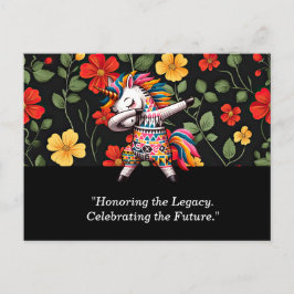 黒い履歴月はがき(フローラ付鮮やか) ポストカード