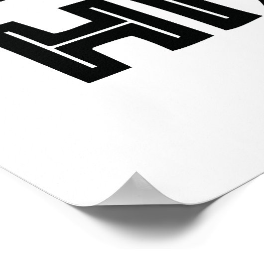 黒い履歴月デザインアフリカグラフィック ポスター (角)