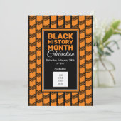 黒い履歴月フォトロゴの追加招待状 招待状 (スタンド正面)