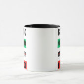 黒い履歴月期間 マグカップ (中央)