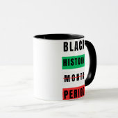 黒い履歴月期間 マグカップ (正面右)