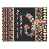 黒い履歴月祝 テーブルクロス (正面(横))