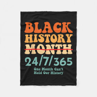 黒い履歴月2025 フリースブランケット