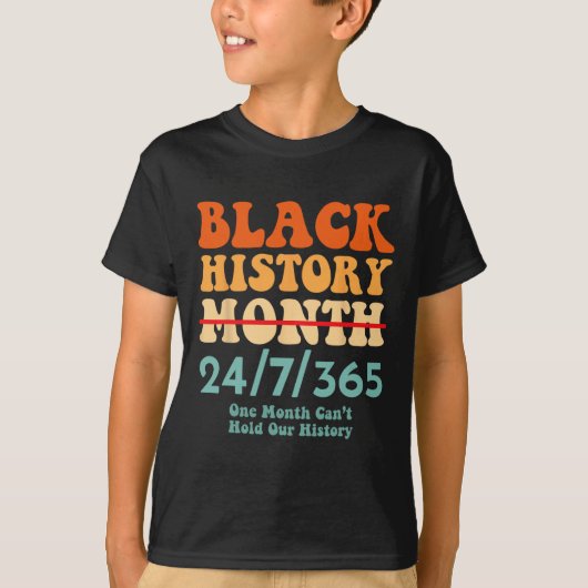 黒い履歴月2025 Tシャツ (正面)
