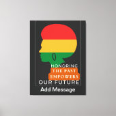 黒い履歴月 キャンバスプリント (正面)