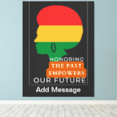 黒い履歴月 キャンバスプリント (インサイチュ (ウッドフロア))