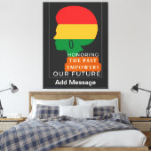 黒い履歴月 キャンバスプリント (インサイチュ (寝室))