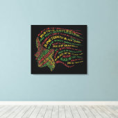 黒い履歴月 キャンバスプリント (インサイチュ (ウッドフロア))