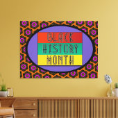 黒い履歴月 キャンバスプリント (インサイチュ (リビング))