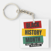 黒い履歴月 キーホルダー (正面)