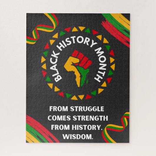 黒い履歴月 ジグソーパズル (縦)