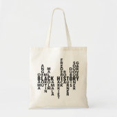 黒い履歴月 トートバッグ (正面)