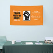 黒い履歴月 | パワー拳 | ようこそ 横断幕 (トレードショー)