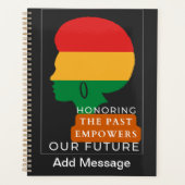 黒い履歴月 プランナー手帳 (正面)