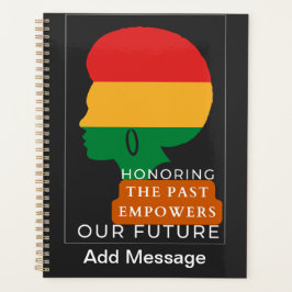 黒い履歴月 プランナー手帳