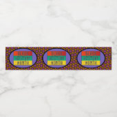 黒い履歴月 ペットボトルラベル (シングルラベル)