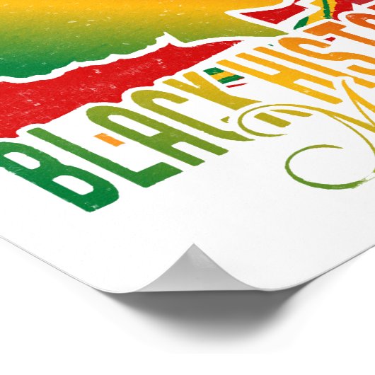 黒い履歴月 ポスター (角)