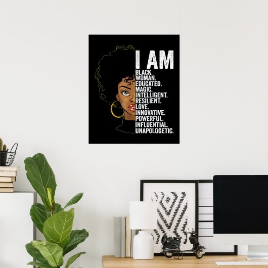 黒い履歴月 ポスター (ホームオフィス)