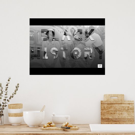 黒い履歴月 ポスター (キッチン)