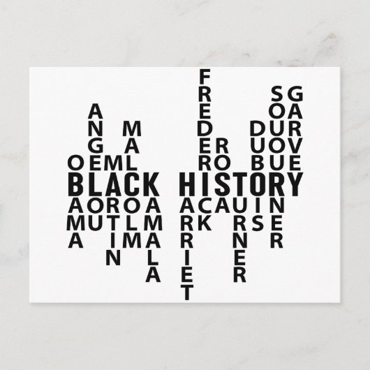 黒い履歴月 ポストカード (正面)