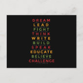 黒い履歴月 ポストカード (正面)